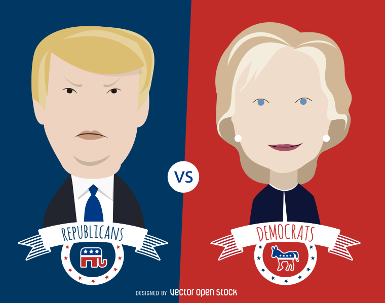 https://commons.wikimedia.org/wiki/File:USAVector_022-01_Clinton_and_Trump_cartoon_illustration.svg